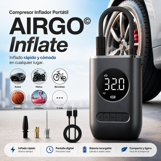 Compresor Inflador Portátil AIRGO© Inflate