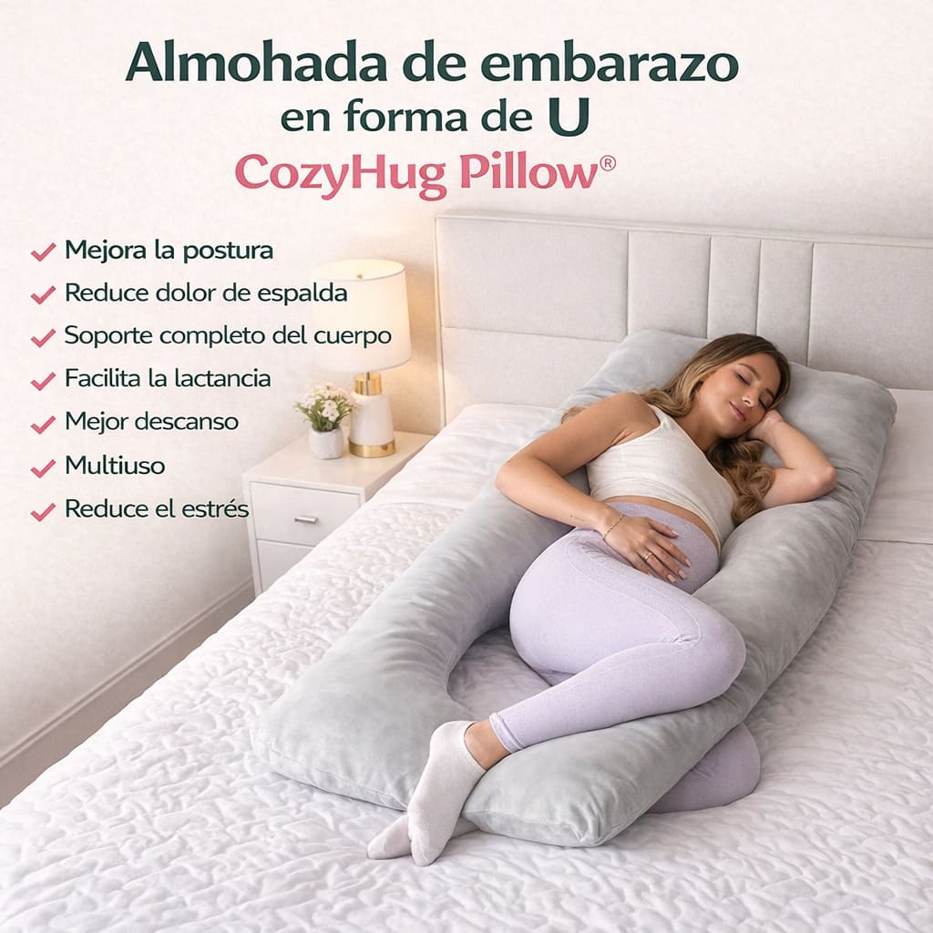 Almohada de embarazo en forma de U CozyHug Pillow®