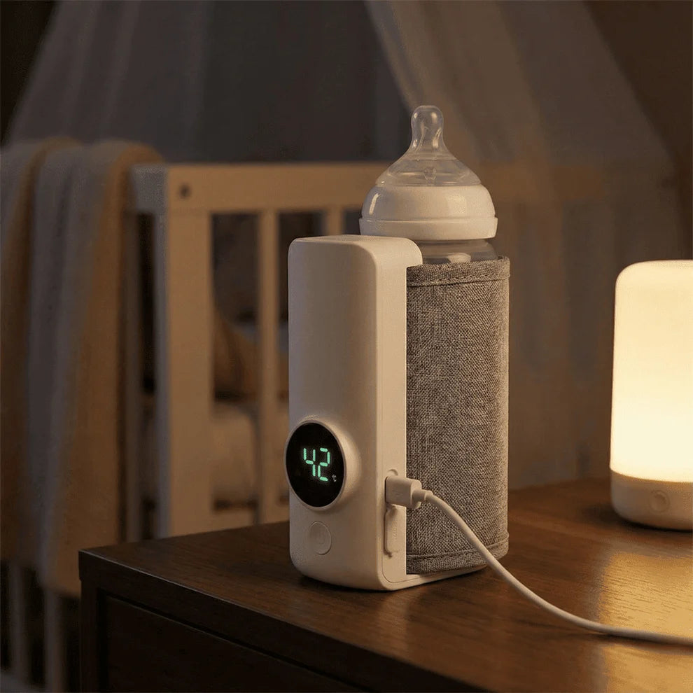 WarmBottle - Calentador de teteros portátil, inalámbrico y recargable
